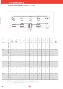 Transportketting MT serie, draagketting (MT20 tm MT22)