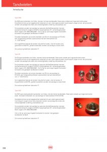 Introductie tandwielen, kunststof, RVS, smal.